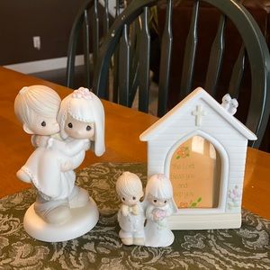 Precious Moments Wedding figurine and Wedding frame. Both pieces included.